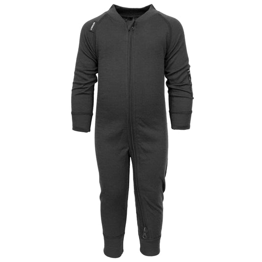 Lindberg Merino Overall Underställ - BLACK MELANGE